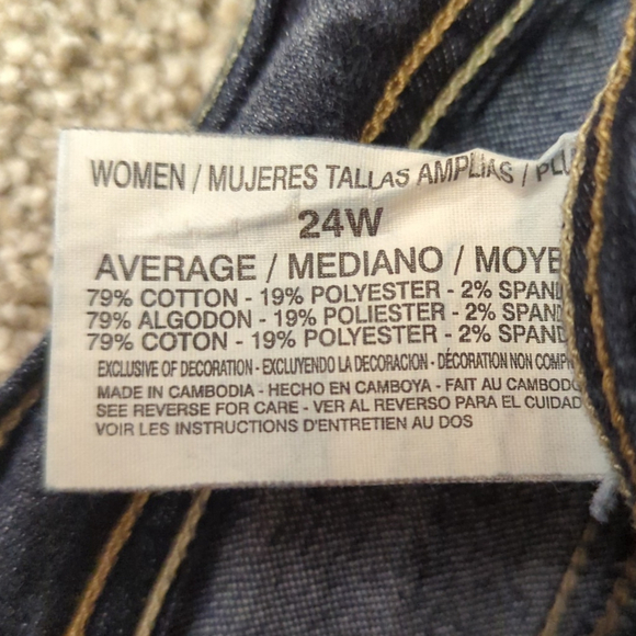 Gloria Vanderbilt classic high-rise jeans. style: Amanda dark indigo size 24 - Picture 8 of 16